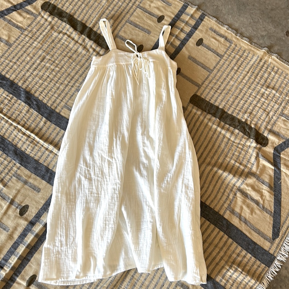 Madewell off-white gauze sundress